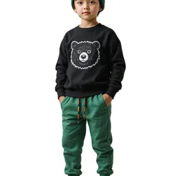 GCYX Boys Black Cotton Blend Clothing Set-picture-29