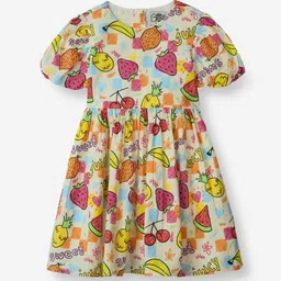 The Souled Store Summer Sweet Girls Print Fit & Flare Dress-picture-20