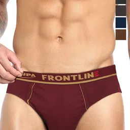Rupa Frontline Pack Of 8 Assorted Basic Briefs-Frontline-Expando-Plain-8-51