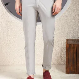 Canary London Men Smart Slim Fit Wrinkle Free Chinos Trousers-picture-3