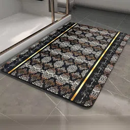 IVAZA Black Printed Silicone Bath Mat-picture-47