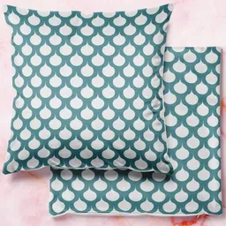 ArtzFolio Multicoloured Set of 2 Square Cushion Covers-54