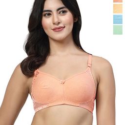 LILY Women Pack Of 4 Full Coverage Non Padded Everyday Bra-10