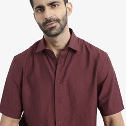 RARE RABBIT Men Comfort Spread Collar Solid Casual Shirt-picture-20