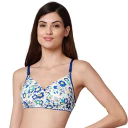 Samvar Blue Cotton Non-Wired Non Padded Minimizer Bra-picture-34