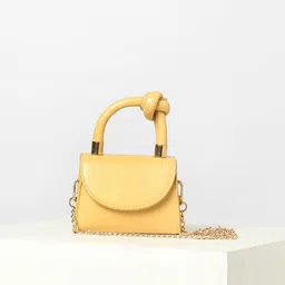 HAUTE SAUCE by Campus Sutra PU Structured Handheld Bag with Quilted-10