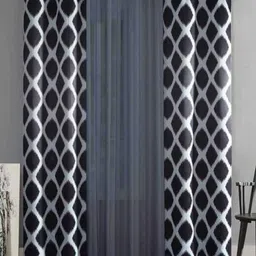 Dekor World Multicoloured Set of 3 Window Curtain-33