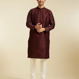 Diwas by Manyavar Men Thread Work Kurta-picture-37