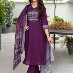 SZN Women Ethnic Motifs Printed Regular Beads and Stones Kurta with Trousers & Dupatta-picture-11