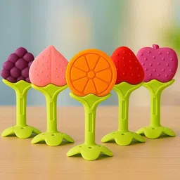 NeonateCare Infants Set Of 2 BPA Free Silicone Tree Shape Teether-19