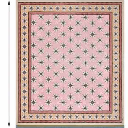 BED-SHEET.COM Pink & Green Ethnic Motifs 144 TC King Bedsheet with 2 Pillow Covers-picture-30