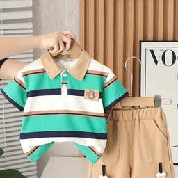 StyleCast x Revolte Boys Printed Pure Cotton T-shirt with Shorts-image-40