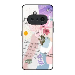 QRIOH Floral Printed Nothing Phone 3a Back Case Mobile Accessories-picture-42