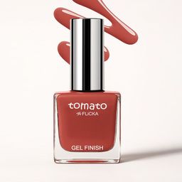 FLiCKA Tomato Gel Finish Nail Polish- 9.9 ml- Shade- 09-image-91
