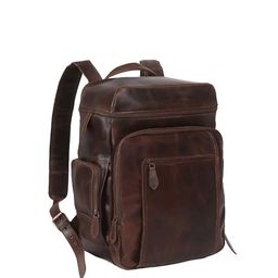 PRANJALS HOUSE Unisex Leather Backpack-29