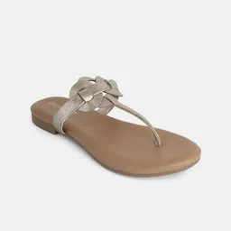 DressBerry Women Textured T-Strap Flats-32