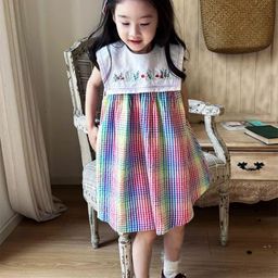 LULU & SKY Checked A-Line Dress-picture-10