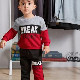 ACTLIVE Boys Red Cotton Blend Clothing Set-image-46