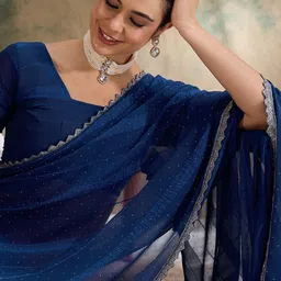 Sangria Embellished Saree With Blouse Piece-image-31