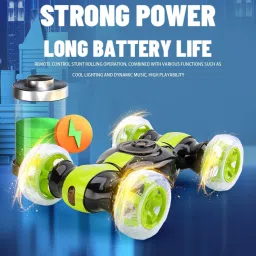 magic toys Remote Control Car, RC Stunt Car Invincible 360°Rolling Twister image 4