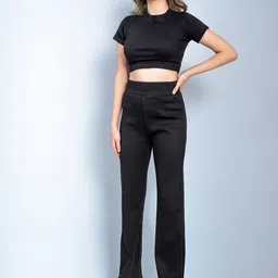 Moda Rapido Round Neck T-shirt & Trousers Co-Ords-image-21