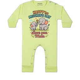 Arvesa Kids-Unisex Yellow Cotton Rompers-picture-33
