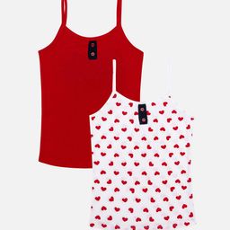 Bodycare Girls Pack Of 2 Printed Pure Cotton Camisole-12