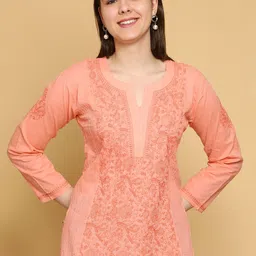 ADA Women Ethnic Motifs Embroidered Thread Work Kurti-54