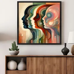 999Store Pink & Green Abstract Canvas Wall Art-image-78