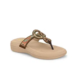Anouk Women Slip-on Ethnic - Embellished Open Toe Flats-43