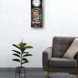 OLIVE TREE White & Black Printed Wall Clock-30