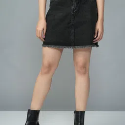URBAN POCHE Women Denim Mini Skirt-picture-30