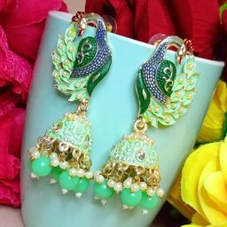 DIVASTRI Contemporary Jhumkas Earrings-image-99