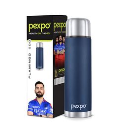 Pexpo Blue Single Stainless Steel Water Bottle-image-71