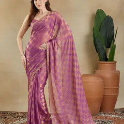 kasee Checked Woven Design Zari Saree-picture-10