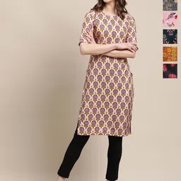 7Threads Selection Of 6 Printed Straight Kurtas-image-18