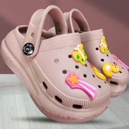 FootStation Girls Peach Clogs-picture-2