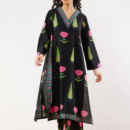 Rustorange Printed Pure Cotton Tunic With Trousers Co-Ords-34