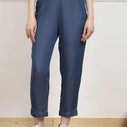 Biba Women Classic Low-Rise Trousers-image-84