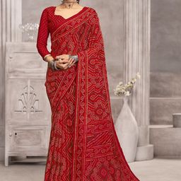 Reboot Fashions Bandhani Pure Chiffon Bandhani Saree-image-51