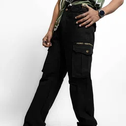 FIBONACCI Men Relaxed Straight Fit CottonTrousers-image-19