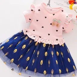 YK Print Fit & Flare Dress-image-93
