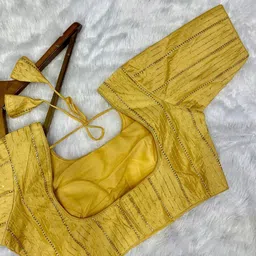 RAGHUVEER CREATION Zigzag Embroidered Saree Blouse image 2