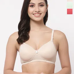 College Girl Pack Of 3 Full Coverage Seamless Lightly Padded T-shirt Bra-image-55