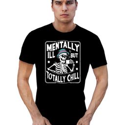 Tantra Biker Mentally Chill Printed Cotton T-shirt-image-77