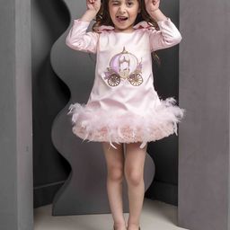 HOITY MOPPET Girls Printed Round Neck A-Line Dress-image-73