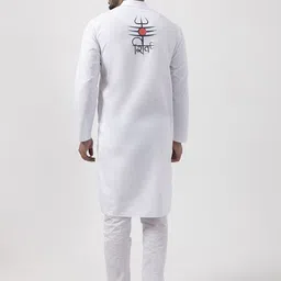 DEVOILER Men Ethnic Motifs Printed Regular Kurta with Pyjamas image 3