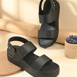 AfroJack Women Wedge Sandals with Buckles-25