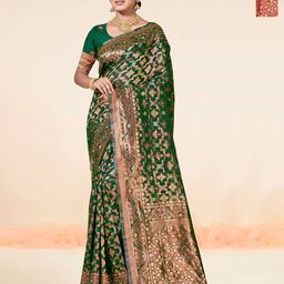 Anouk Rustic Pack Of 2 Woven Design Zari Chanderi Saree-picture-9