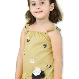 Nino Togs Girls Printed Applique Cotton Top-52